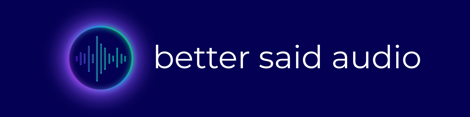 Better Said Audio Logo